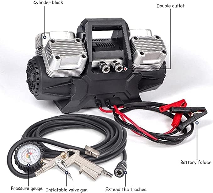 Four Cylinder Tyre Inflator Air Compressor Tyre Inflator Digital Tyre Inflators 12V Motorcycles Bicycles Balls Dinghy Commercial Vehicles Parts